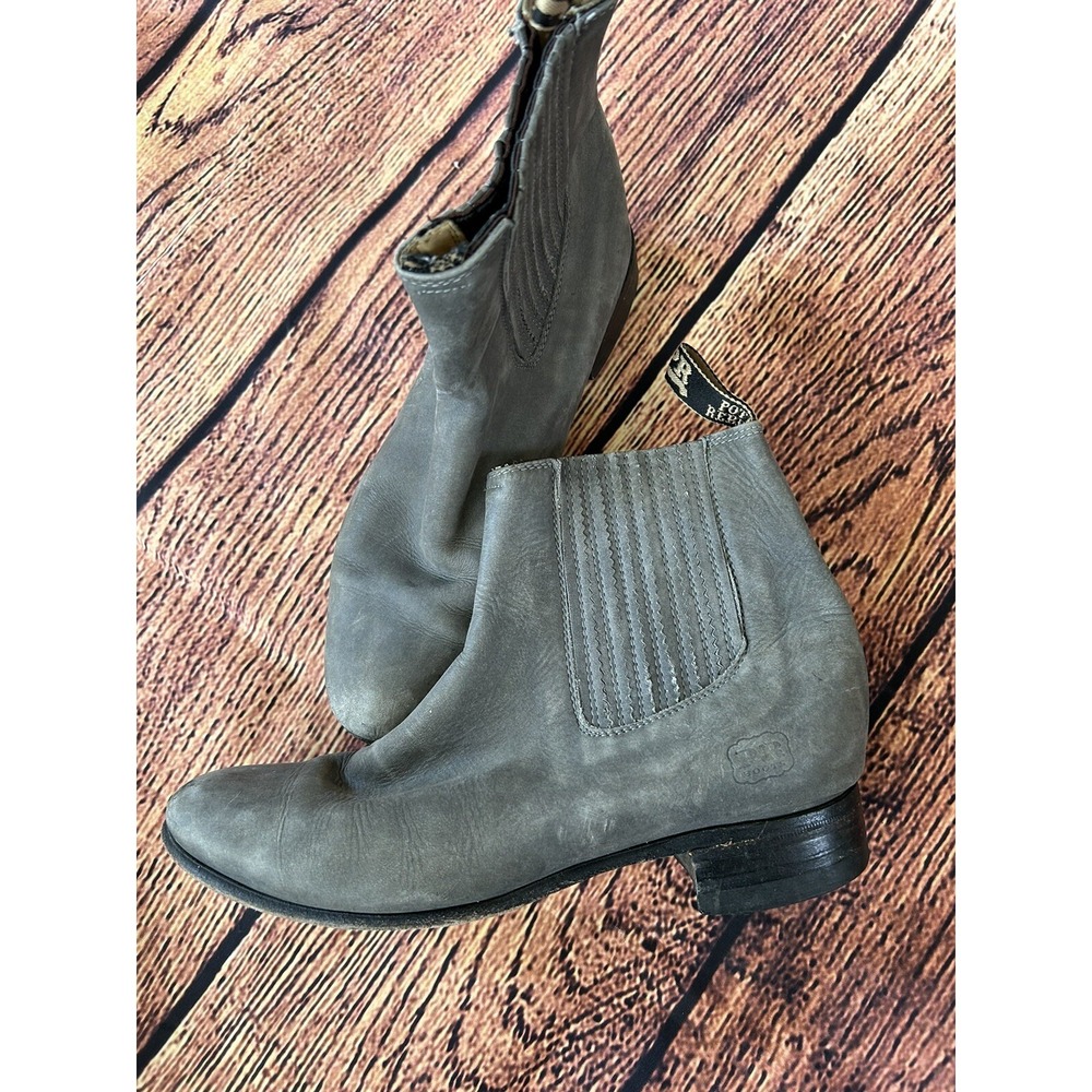Potro Rebelde Genuine Suede Leather Charro Boots Women's Size 6 Western - Picture 4 of 11